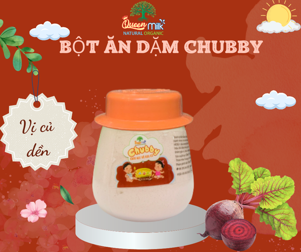 Set 9 hũ Bột mix hạt và rau củ Chubby Queenmilk - Cho bé từ 5 tháng tuổi