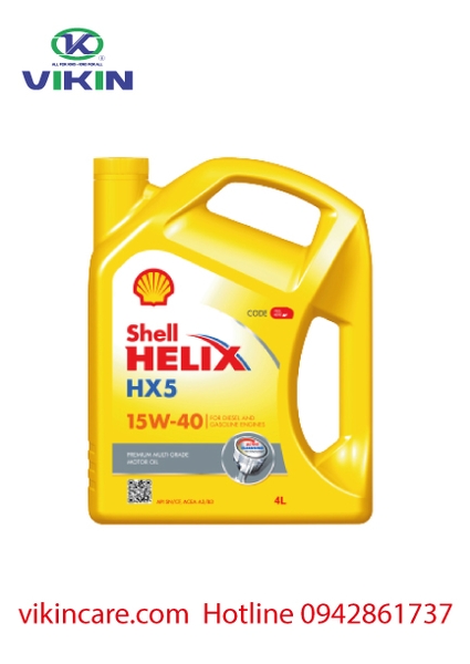 SHELL HELIX HX5 15W40 4L (Nhớt Oto)