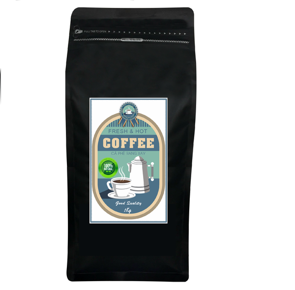 Cà phê rang xay Vikin gói 1 Kg