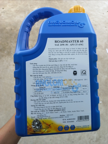 Anglom Oil Roadmaster 60 20w50 CF-4/SG 5L x4