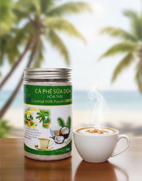 Cà phê sữa dừa hòa tan 200g
