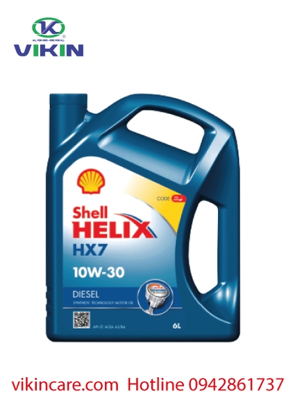 SHELL HELIX HX7 5W30 6L (Nhớt Oto máy dầu)