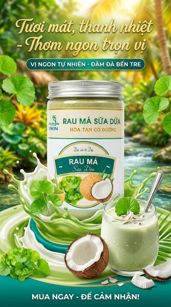 Rau má sữa dừa hòa tan hủ 250g