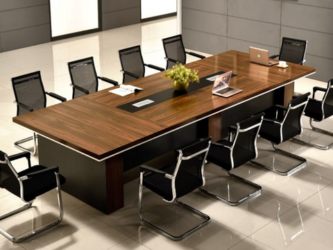 20 mẫu thiết kế bàn họp bằng gỗ tự nhiên