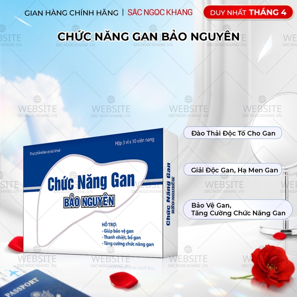 Chức năng gan Bảo Nguyên hộp 30 viên