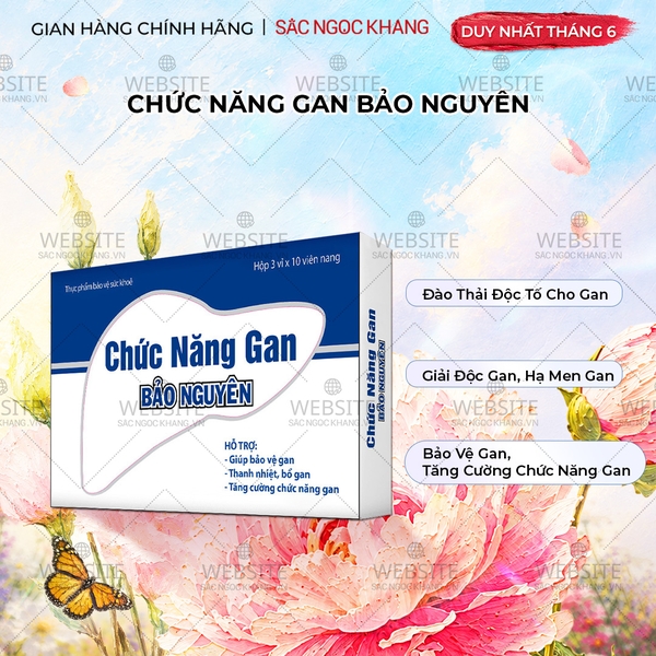 Chức năng gan Bảo Nguyên hộp 30 viên