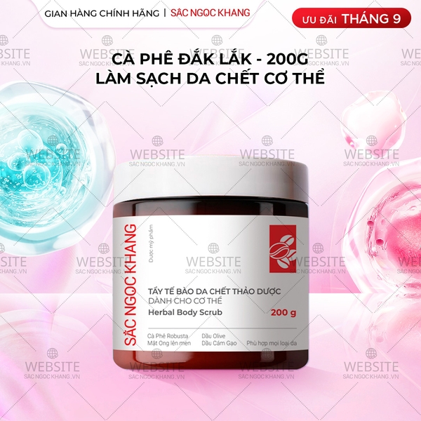Tẩy Tế Bào Chết Thảo Dược Sắc Ngọc Khang Dành Cho Cơ Thể (Herbal Body Scrub) (hũ 200g)