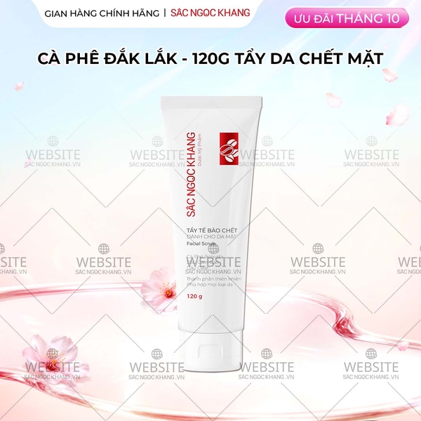 Tẩy Tế Bào Chết Cà Phê Dành Cho Da Mặt Sắc Ngọc Khang (Facial Scrub) (Tuýp 120 g)