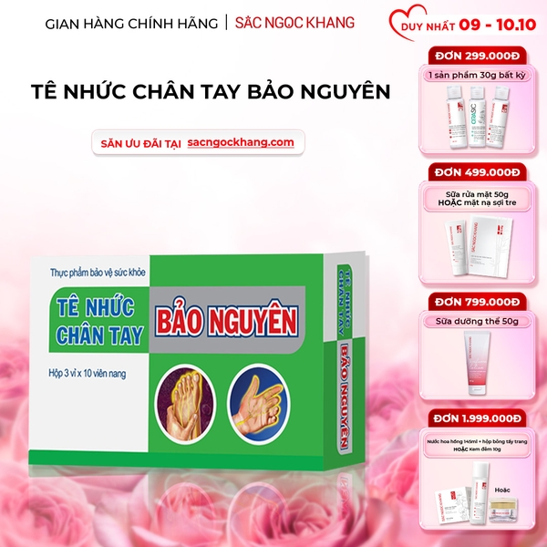 Tê nhức chân tay Bảo Nguyên hộp 30v