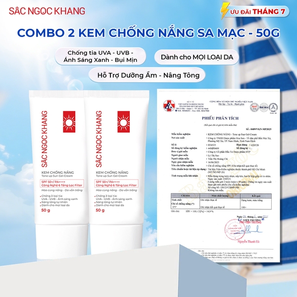 Combo 02 Kem Chống Nắng 