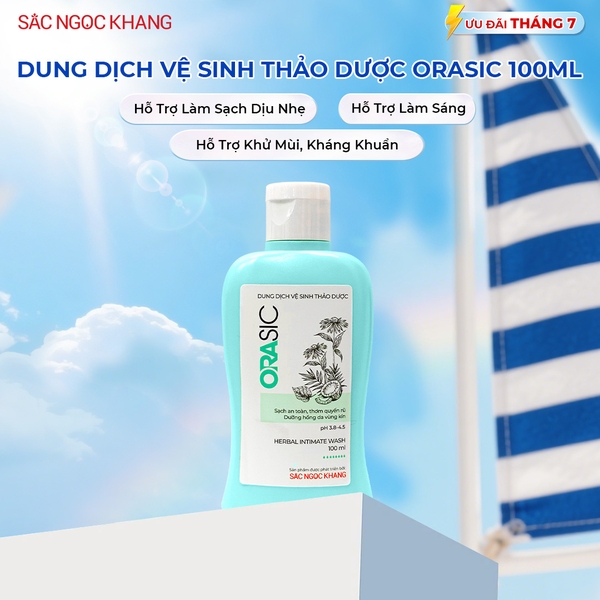 Dung Dịch Vệ Sinh Thảo Dược Orasic Sắc Ngọc Khang (Herbal Intimate Wash) 100ml