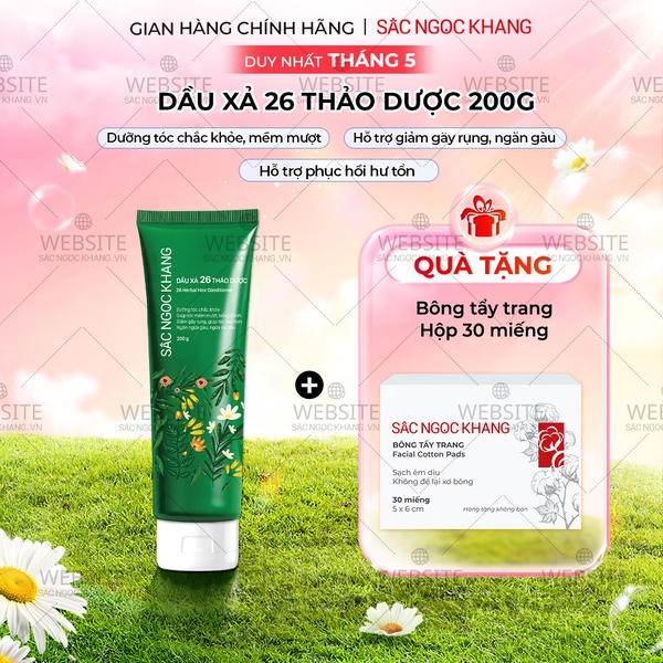 Dầu xả 26 loại thảo dược Sắc Ngọc Khang 200g
