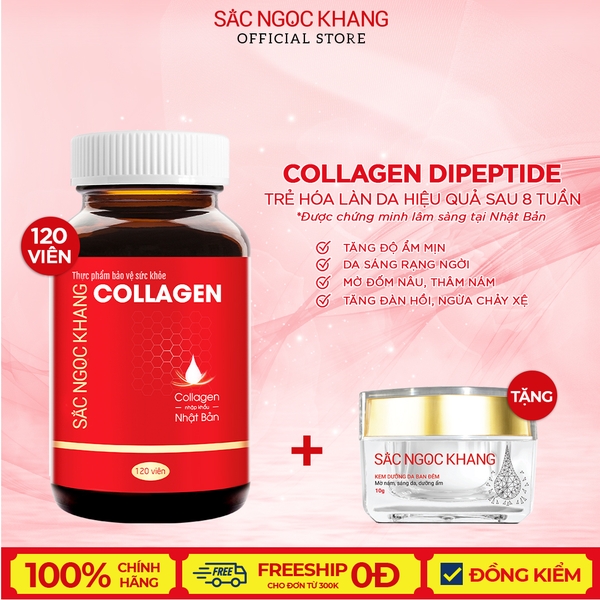 Collagen Sắc Ngọc Khang 120 viên (Tặng 01 Kem Đêm SNK 10g)