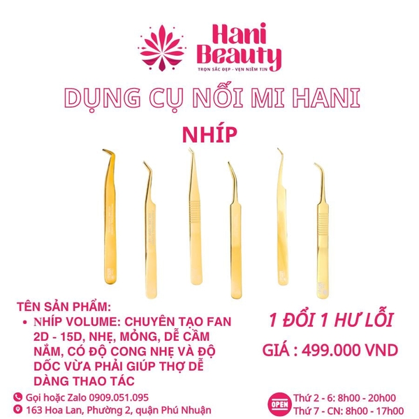 Bảng Giá Dụng Cụ Nối Mi & Nail 2025 – Mua Combo Tiết Kiệm Tại Hani Beauty