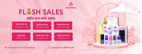 Bảng Giá Dụng Cụ Nối Mi & Nail 2025 – Mua Combo Tiết Kiệm Tại Hani Beauty
