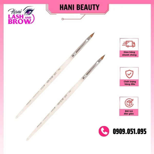 Cách bảo quản cọ đắp bột chính hãng Hani Beauty trong hộp đựng sạch.