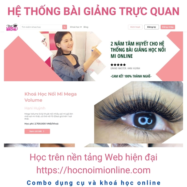 Khoá Học Nối Mi Mega Volume Online (Không Dụng Cụ)