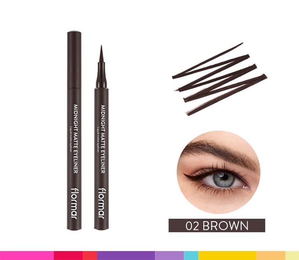 Bút Kẻ Mắt Flormar Lâu Trôi Màu 02 Nâu