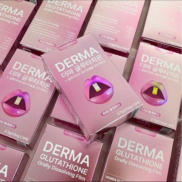 Film ngậm trắng da Glutathione Derma Solution Hàn Quốc 30 miếng