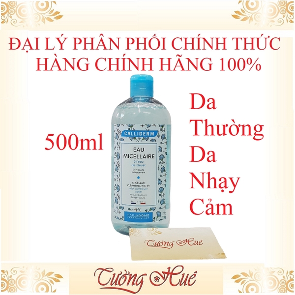 Tẩy trang Calliderm xanh dương 500ml