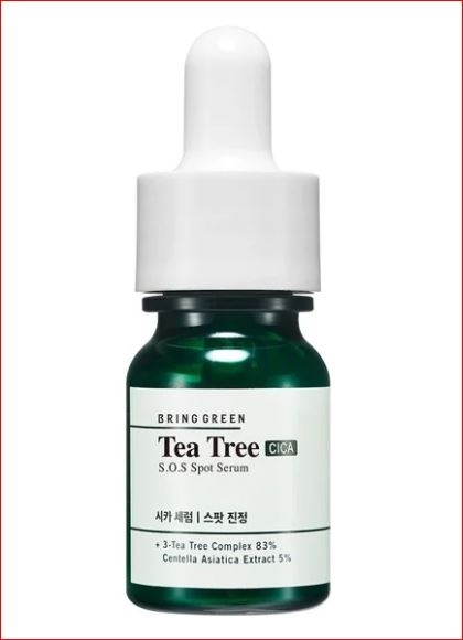 Tách set 1 chai tinh chất tràm trà BRING GREEN Tea Tree CiCa S.O.S Spot Serum 13ml