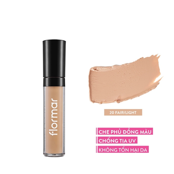 Che khuyết điểm Flormar Perfect Coverage Màu #20 Fair/Light 5ml