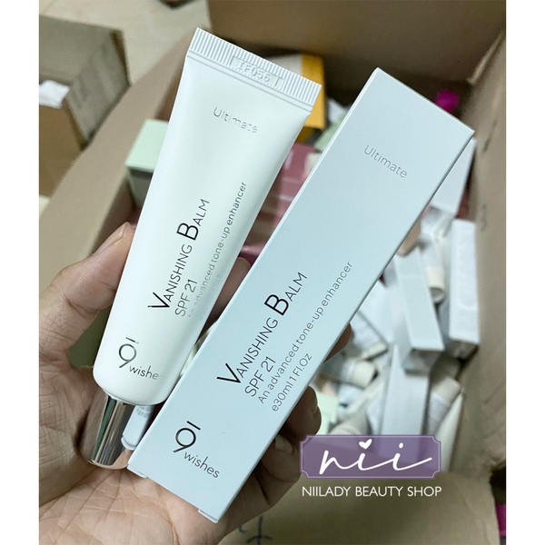 Kem nâng tone 9 wishes Vanishing Balm Ultimate spf21 cho Mặt