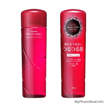 Nước hoa hồng đỏ aqualabel shishedo 200ml