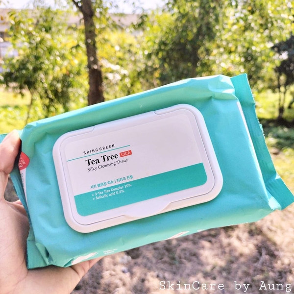 Khăn ướt tẩy trang BRING GREEN Tea Tree Cica 80pcs