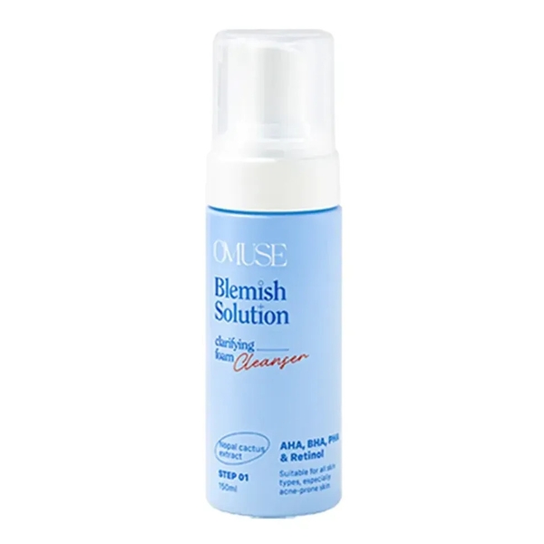 Bọt rửa mặt sạch sâu OMuse Blemish Solution Clarifying Foam Cleanser