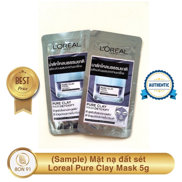 Sample Mặt nạ đất sét Loreal Detoxify 5g