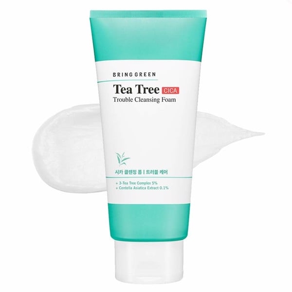 Sữa rửa mặt BRING GREEN Tea Tree Cica Trouble Cleansing Foam 300ml