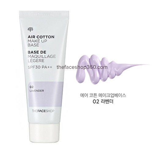 Air Cotton Make Up Base Tím
