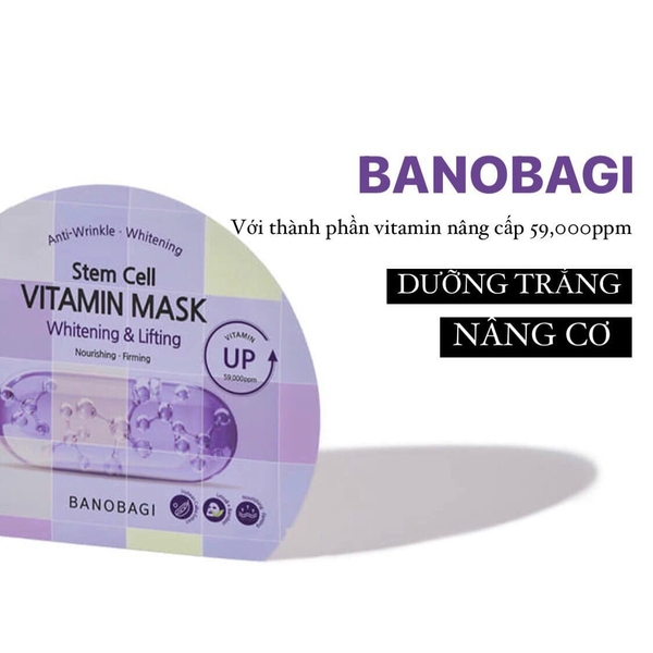 Mask Banobagi Stem Cell Tím Làm Săn Chắc Da Lifting 30g