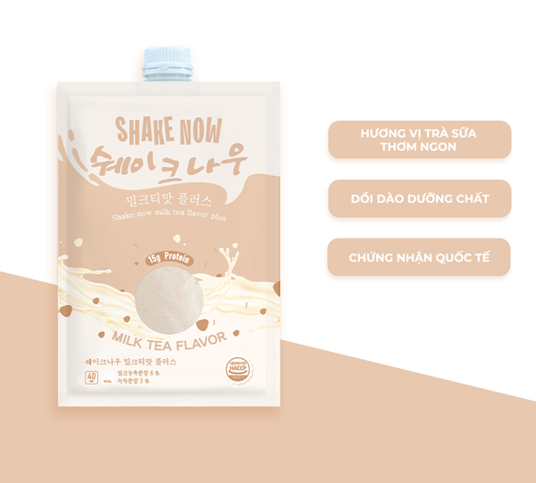 Gói ngũ cốc giảm cân Shake now vị trà sữa 40g