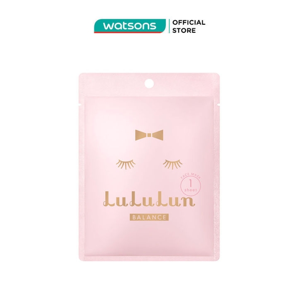 Mặt Nạ LuLuLun Hồng Dưỡng Ẩm Face Mask Balance 7F 29g