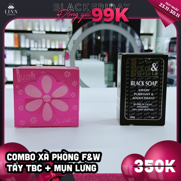 Deal 99K: 2 xà phòng F&W tẩy tbc + trị mụn lưng