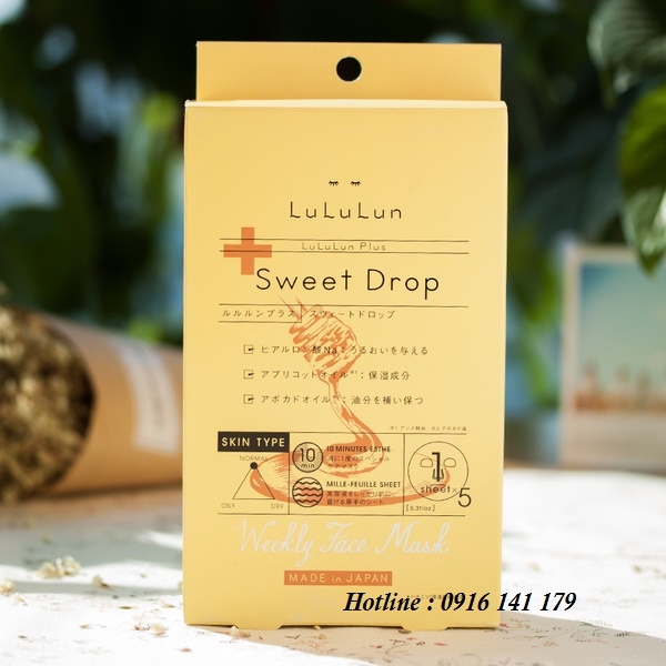 Mask lunlun hộp vàng Sweet Drop