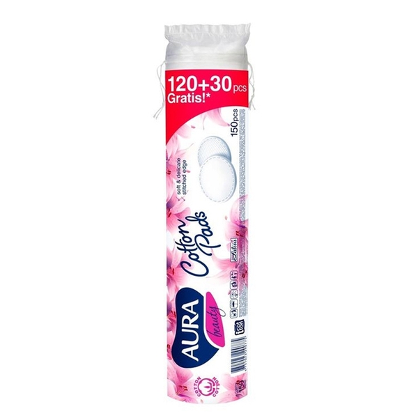 Bông tẩy trang Aura Beauty Cotton 150 miếng