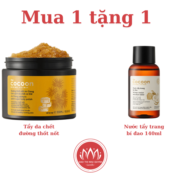 Combo Cocoon TDC thốt nốt + TT bí 140ml