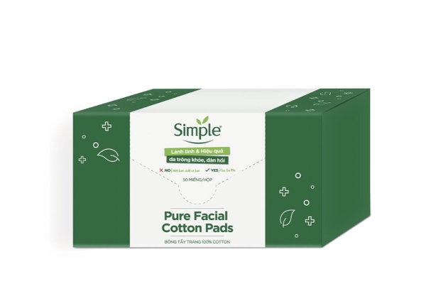 Bông tẩy trang Simple 50miếng