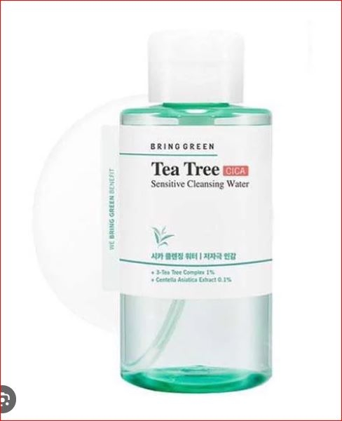 Nước tẩy trang BRING GREEN Tea Tree Cica Sensitive Cleansing Water 500ml