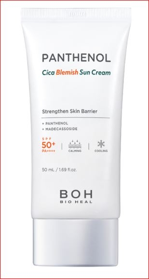 Kem chống nắng BIOHEAL BOH Panthenol Cica Blemish Sun Cream SPF50+ PA++++ 50ml