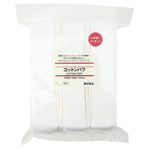 Bông tẩy trang Muji 189 miếng