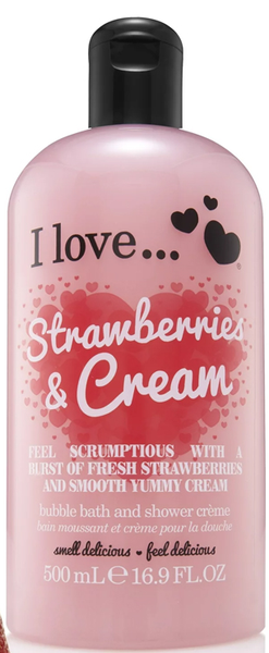 1 chai sữa tắm I love Strawberrries & cream 500ml