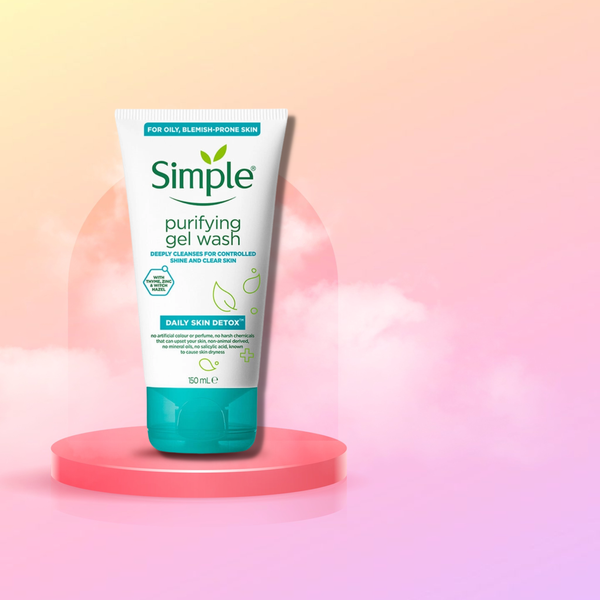 Sữa rửa mặt Kiềm Dầu Ngừa Mụn Simple Purifying Gel Wash 150ml