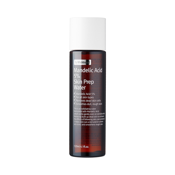 Nước hoa hồng By Wishtrend tẩy da chết Mandelic Acid 5% Skin Prep Water 120ml