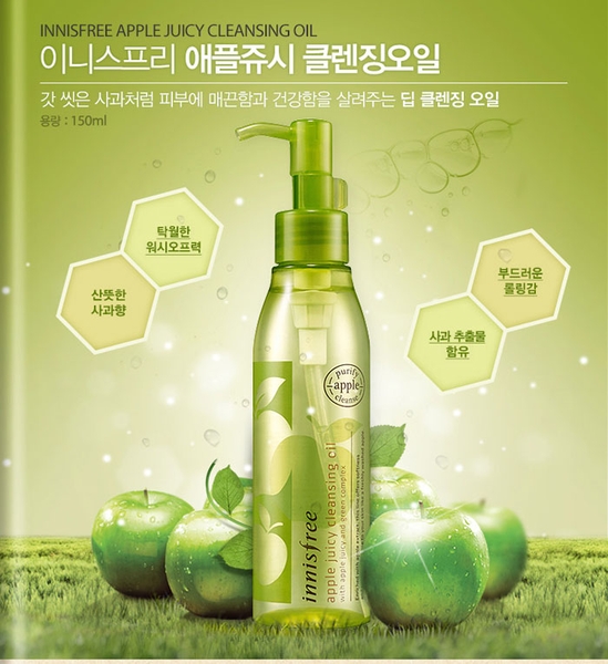 Tẩy trang táo xanh INNIS Apple Juicy Cleansing Oil