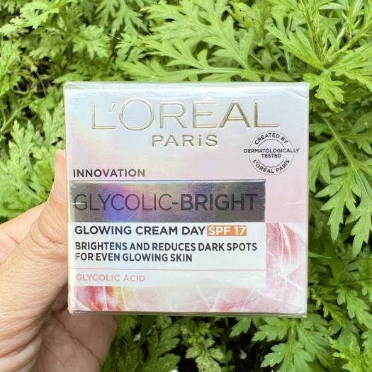 Kem dưỡng sáng da Loreal Glycolic Bright Ban Ngày mini 15ml