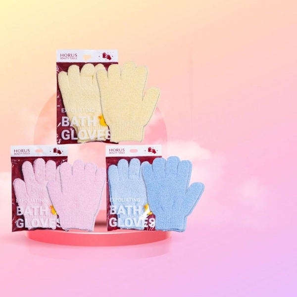 Găng tay tắm Horus Exfoliating Bath Gloves - bao tay tắm tẩy tế bào chết body cao cấp chính hãng